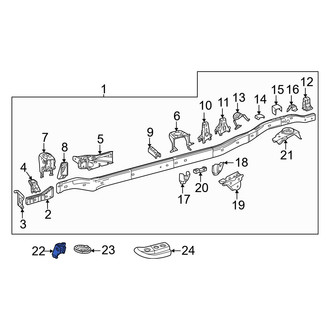 Toyota OE - Right Body Mount Cushion Bracket