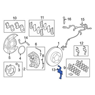 Toyota OE - Front Disc Brake Anti-Rattle Clip