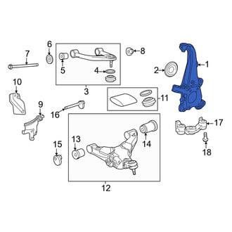 Toyota OE - Left Steering Knuckle
