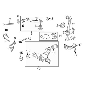 Toyota OE - Front Suspension - Suspension Components (RWD)