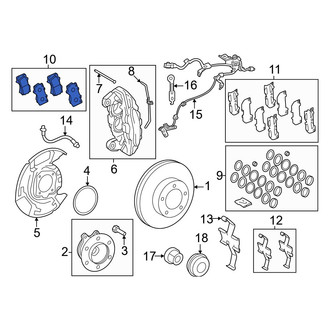 Toyota OE - Front Disc Brake Pad Set