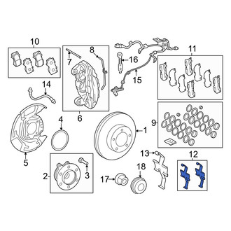 Toyota OE - Front Disc Brake Pad Set