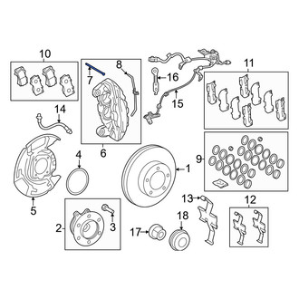 Toyota OE - Rear Upper Disc Brake Caliper Pin