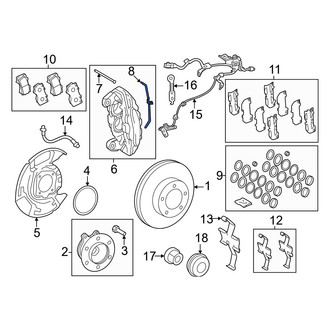 Toyota OE - Front Disc Brake Anti-Rattle Clip