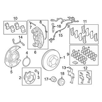 Toyota OE - Front Suspension - Brake Components