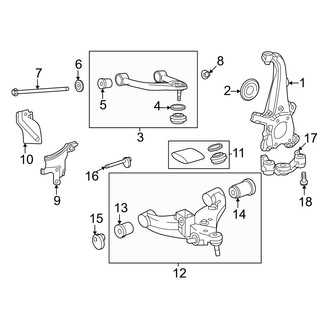Toyota OE - Front Suspension - Suspension Components (4WD / AWD)