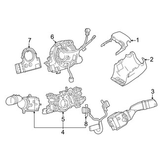 Toyota OE - Steering Column - Shroud, Switches & Levers