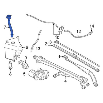 Toyota OE - Front Washer Fluid Reservoir Filler Pipe
