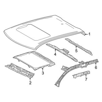 Toyota OE - Cab - Roof & Components (With Sunroof), (Double Cab)