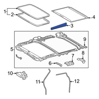 Toyota OE - Sunroof Opening Trim
