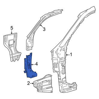 Toyota OE - Left Lower Body A-Pillar Reinforcement