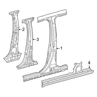 Toyota OE - Cab - Center Pillar & Rocker