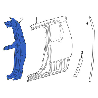 Toyota OE - Left Body C-Pillar Reinforcement