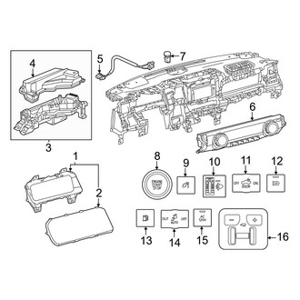 Toyota OE - Instrument Panel - Cluster & Switches