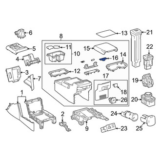 Toyota OE - Center Console Latch