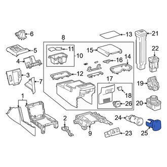 Toyota OE - 12 Volt Accessory Power Outlet Cover