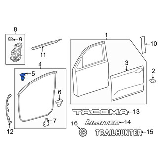 Toyota OE - Front Door Seal Clip
