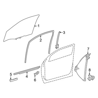 Toyota OE - Front Door - Glass & Hardware