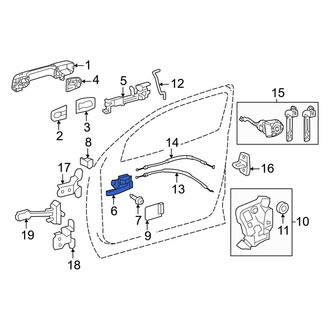 Toyota OE - Front Left Inner Interior Door Handle
