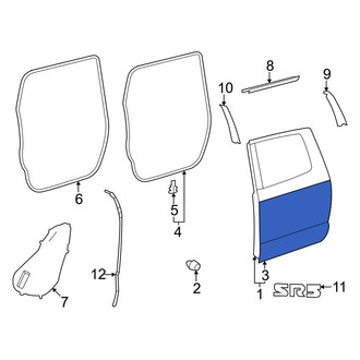 Toyota OE - Rear Left Outer Door Outer Panel