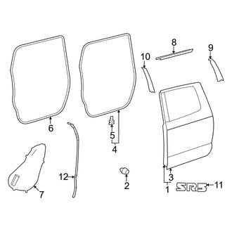 Toyota OE - Rear Door - Door & Components (Double Cab)