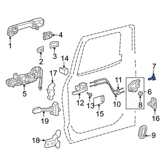 Toyota OE - Door Latch Screw