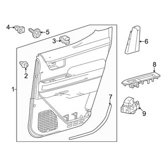 Toyota OE - Rear Door - Interior Trim (Double Cab)