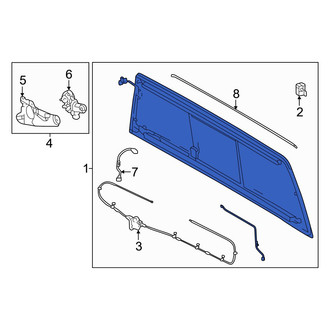 Toyota OE - Rear Back Glass