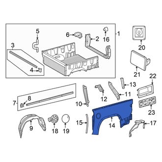 Toyota OE - Rear Left Truck Bed Panel