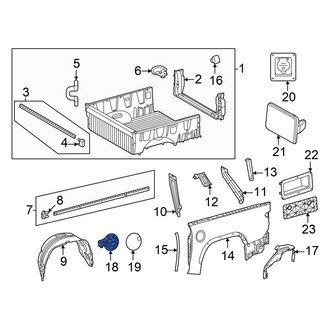 Toyota OE - Rear Fuel Filler Housing