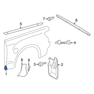 Toyota OE - Rear Left Stone Deflector