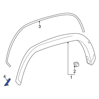 Toyota OE - Rear Right Truck Bed Molding
