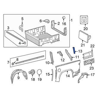 Toyota OE - Rear Right Outer Truck Bed Panel Brace