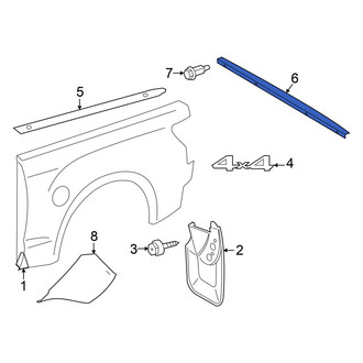 Toyota OE - Rear Tailgate Molding