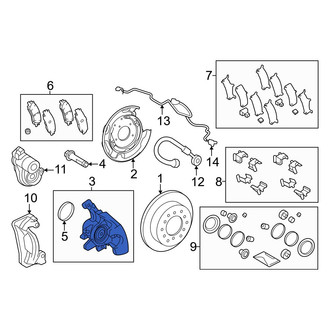 Toyota OE - Rear Left Disc Brake Caliper