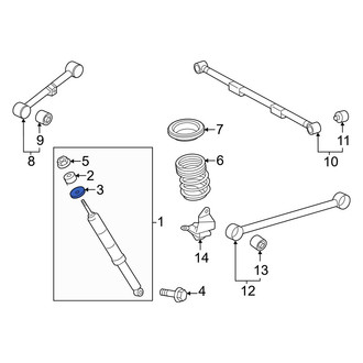 Toyota OE - Suspension Shock Absorber Mount Insulator