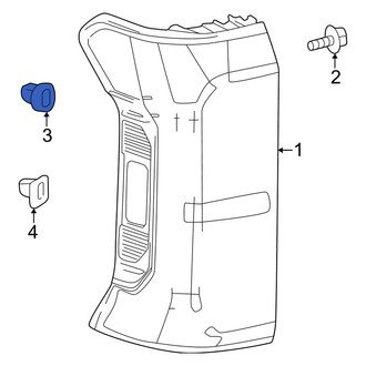 Toyota OE - Upper Tail Light Clip