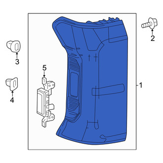 Toyota OE - Rear Left Tail Light Assembly