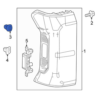 Toyota OE - Upper Tail Light Clip