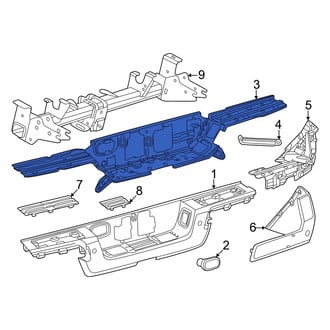 Toyota OE - Rear Bumper Face Bar Mount