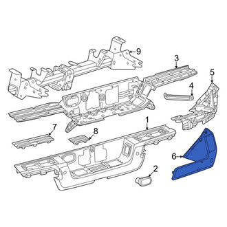 Toyota OE - Rear Left Bumper Corner Cover