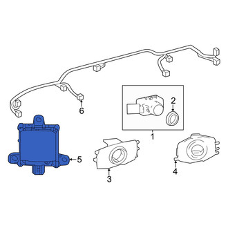 Toyota OE - Rear Blind Spot Detection System Warning Sensor