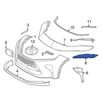 Toyota OE - Left Bumper Molding Bracket