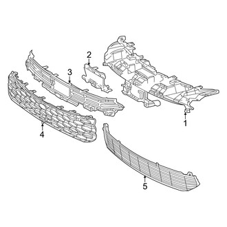 Toyota OE - Front Bumper & Grille - Grille & Components