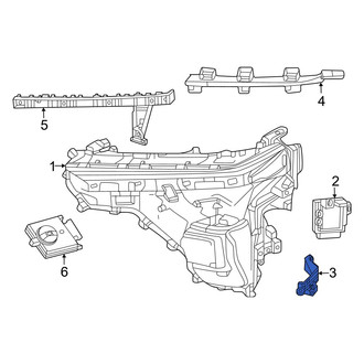 Toyota OE - Left Lower Headlight Bracket