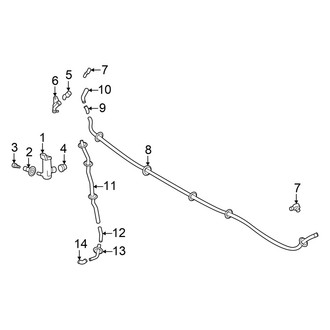 Toyota OE - Front Lamps - Washer Components