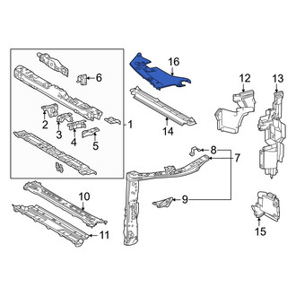 Toyota OE - Front Left Radiator Support Access Cover