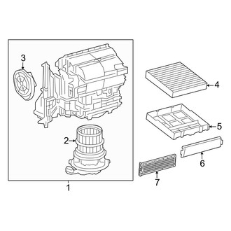 Toyota OE - Air Conditioner & Heater - Blower Motor & Fan