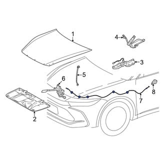 Toyota OE - Front Hood Release Cable