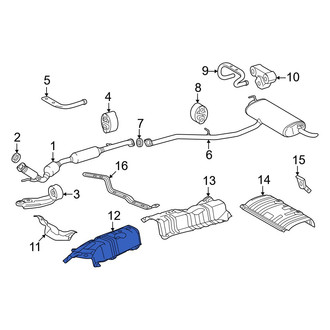 Toyota OE - Center Rear Floor Pan Heat Shield